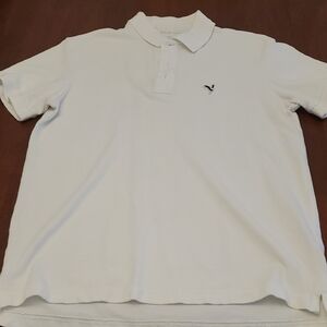 American Eagle Outfitters White Polo Shirt